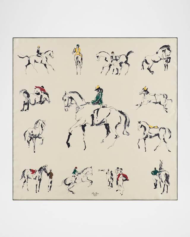 Scuderia Silk Foulard Scarf